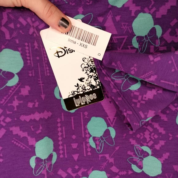 Lularoe x Disney Irma Tunic Top NWT - Picture 2 of 3